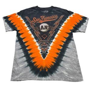 Vintage Liquid Blue San Francisco Giants Tie-Dye T-Shirt XL MLB Baseball Graphic
